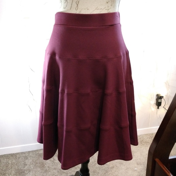 Lands' End Dresses & Skirts - Land's End Burgundy Circle Skirt
